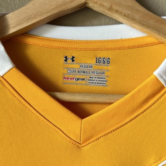 UNDER ARMOUR Central Knights Yellow Short Sleeve Soccer Jersey - Picture 3 of 5